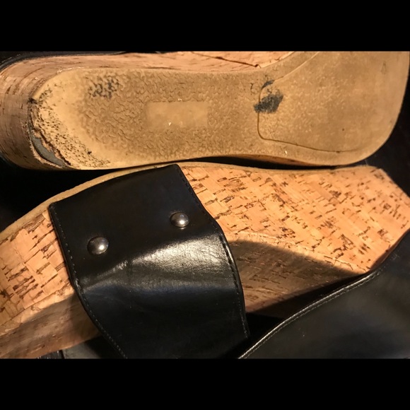 Reduced 🌸Rampage Wedges with Cork Heels are worn. - Picture 4 of 6